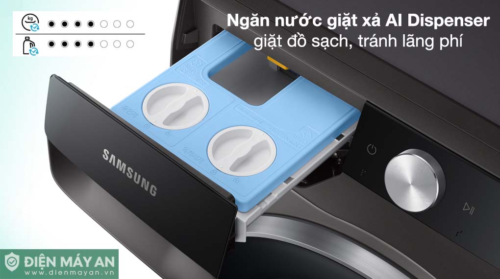 Máy Giặt Samsung Inverter 9 Kg WW90T634DLN/SV